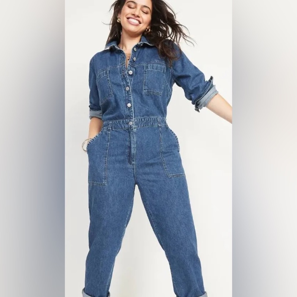 Old Navy Blue Denim Shirt